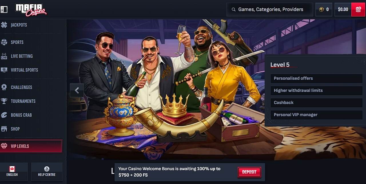 Mafia Casino App VIP and Security
